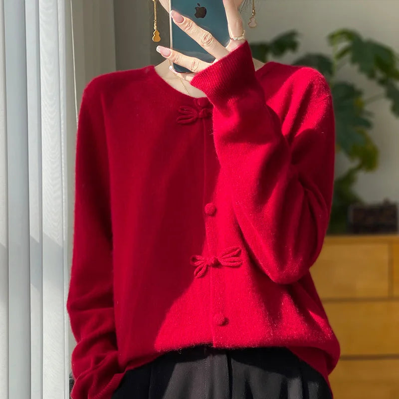 Béatrice | Cardigan à nœud