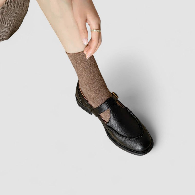 Avery – Ortopedické boty Mary Jane s hranatou špičkou