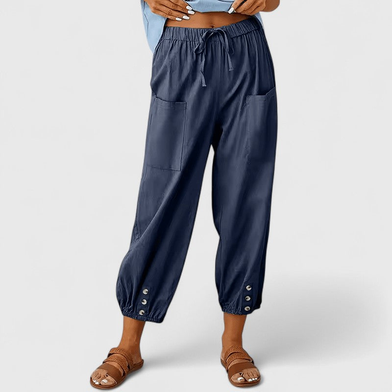 Jolie | Pantalon élégant à jambes larges