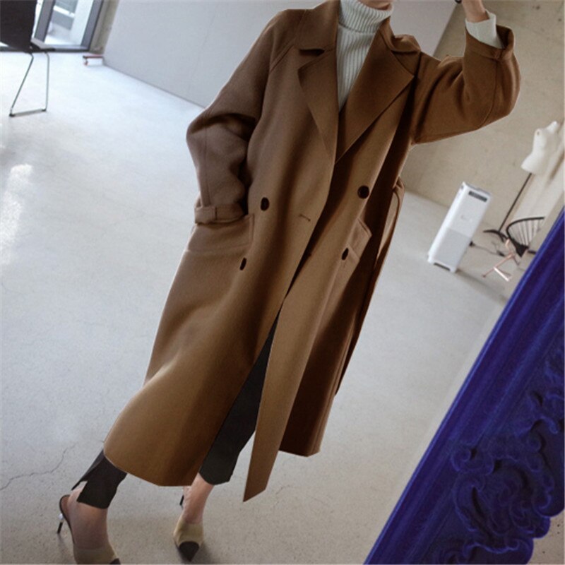 Clara Manteau Trench en Laine pour Femme