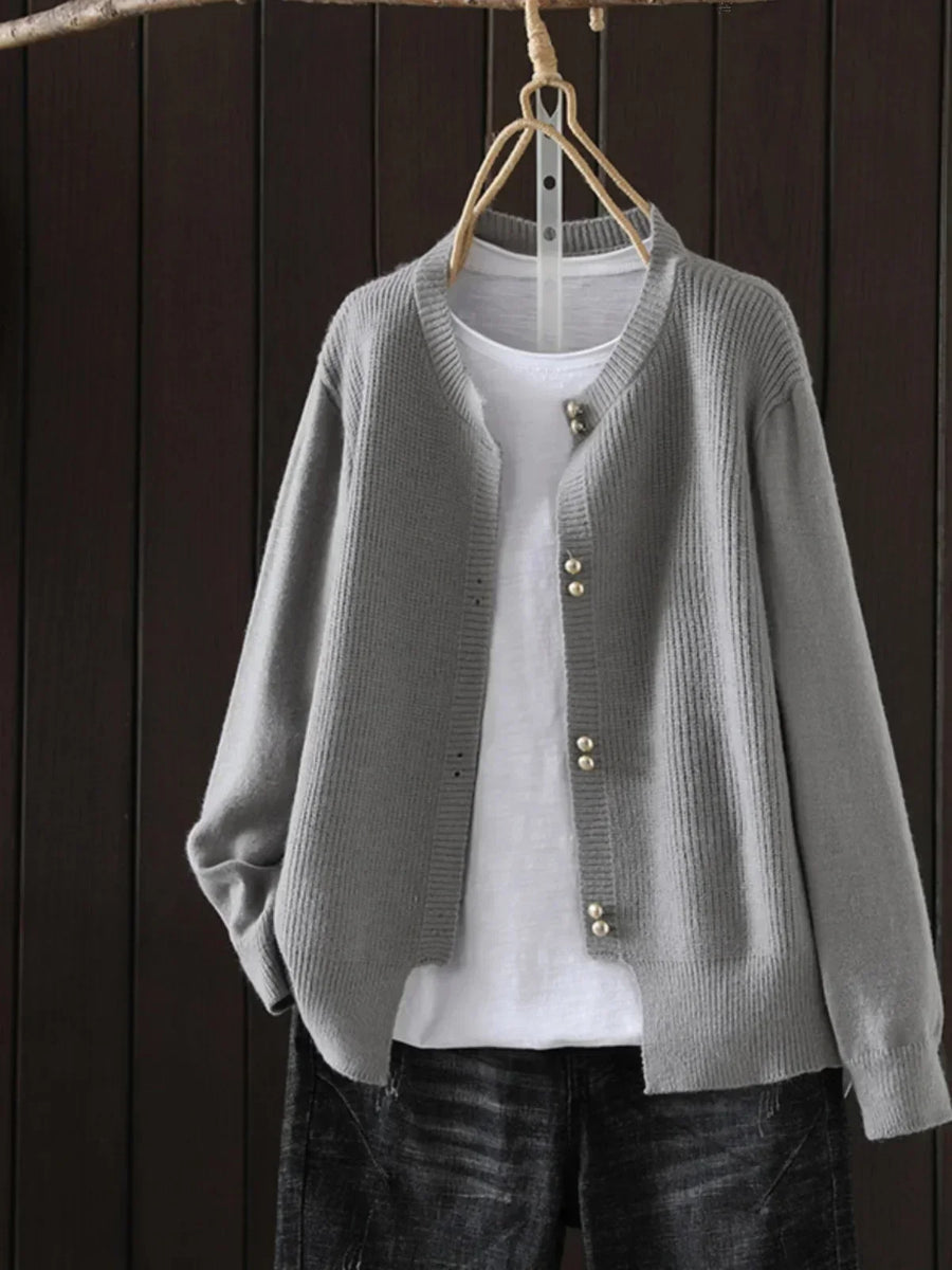 ELARA | CARDIGAN À BOUTONS NACRÉS