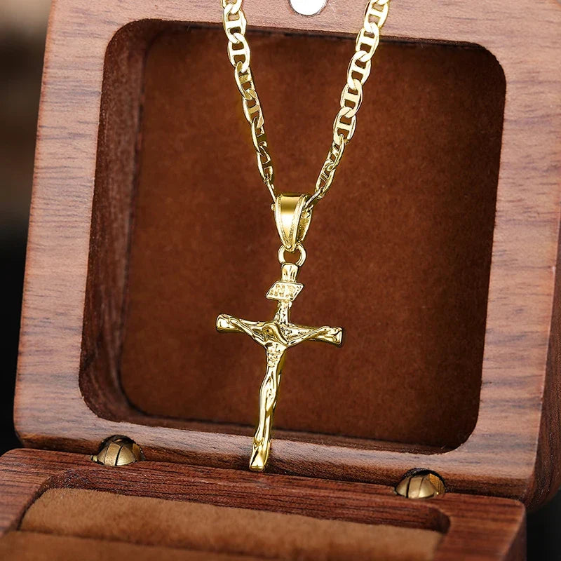 Bayford - Gleaming Cross Pendant Necklace