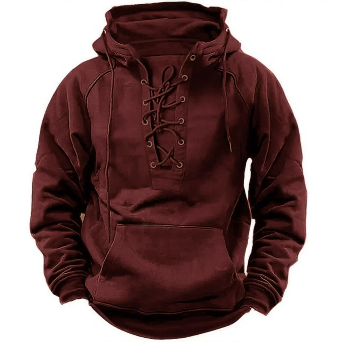 Leon – Retro outdoorová mikina se šňůrkami