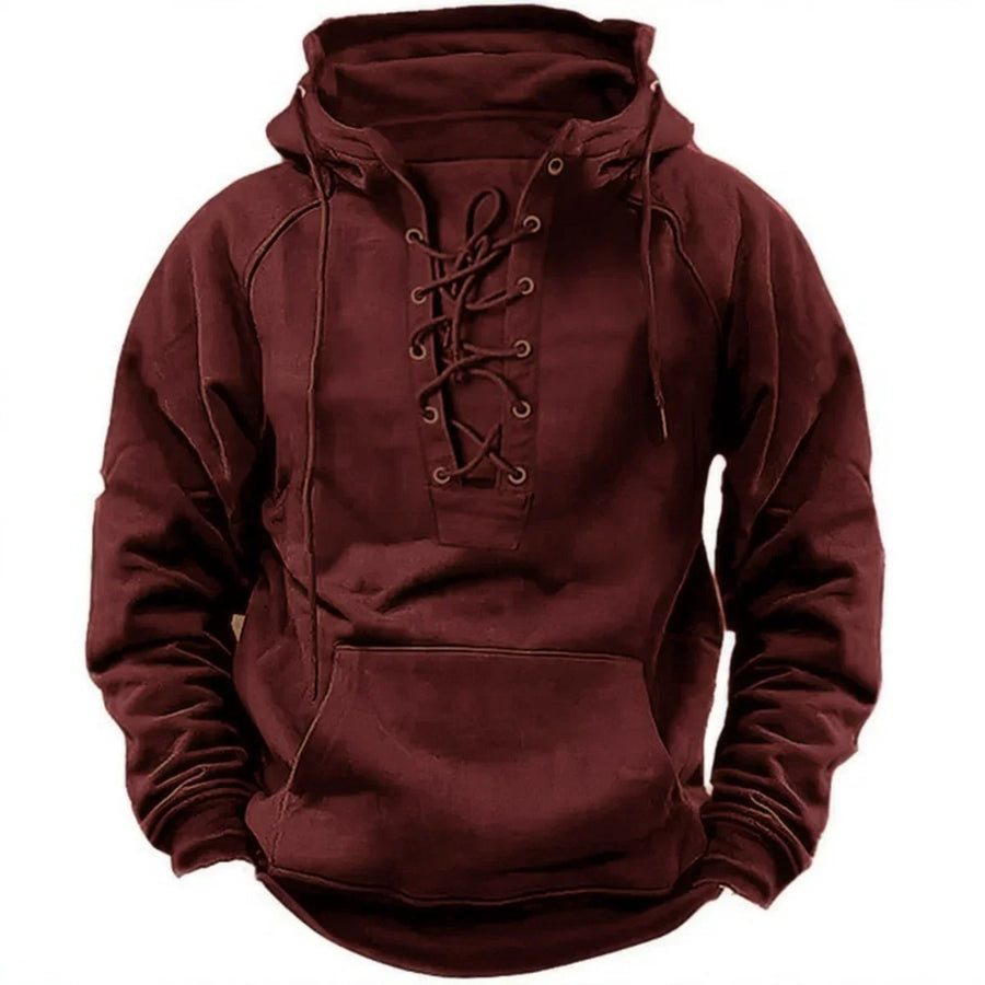 Leon – Retro outdoorová mikina se šňůrkami
