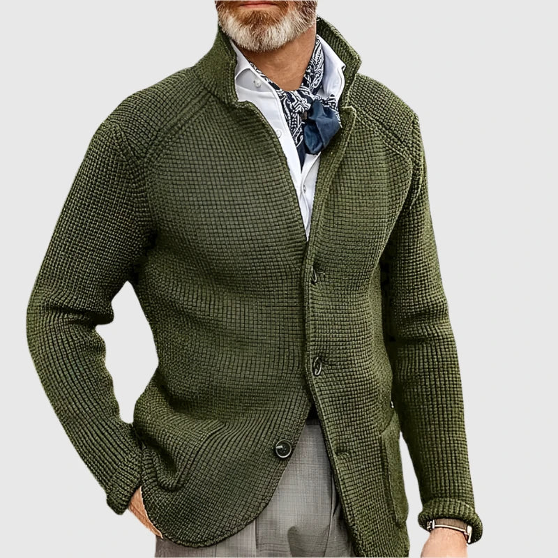 Arnold - Gilet cardigan homme style militaire rétro