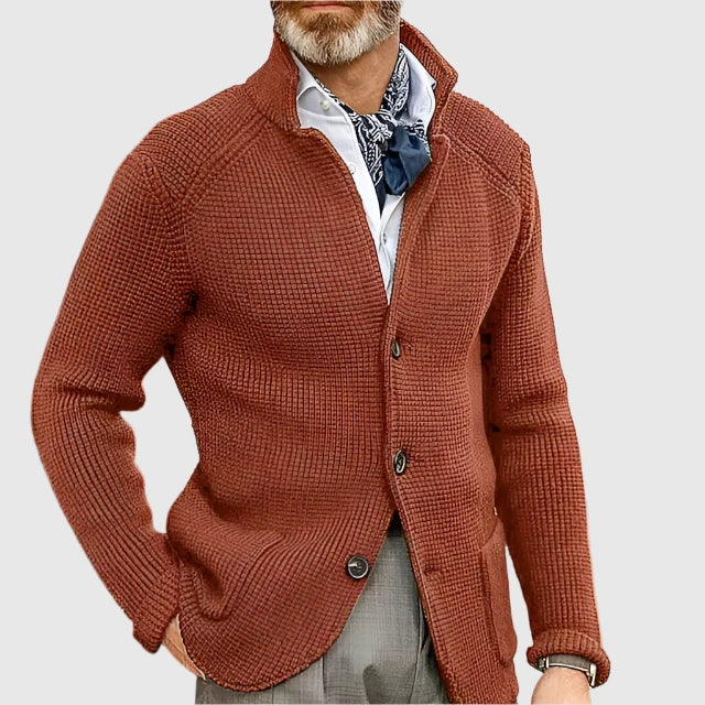 Arnold - Gilet cardigan homme style militaire rétro