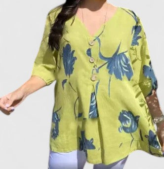 Isabel | Blusa elegante con estampado floral