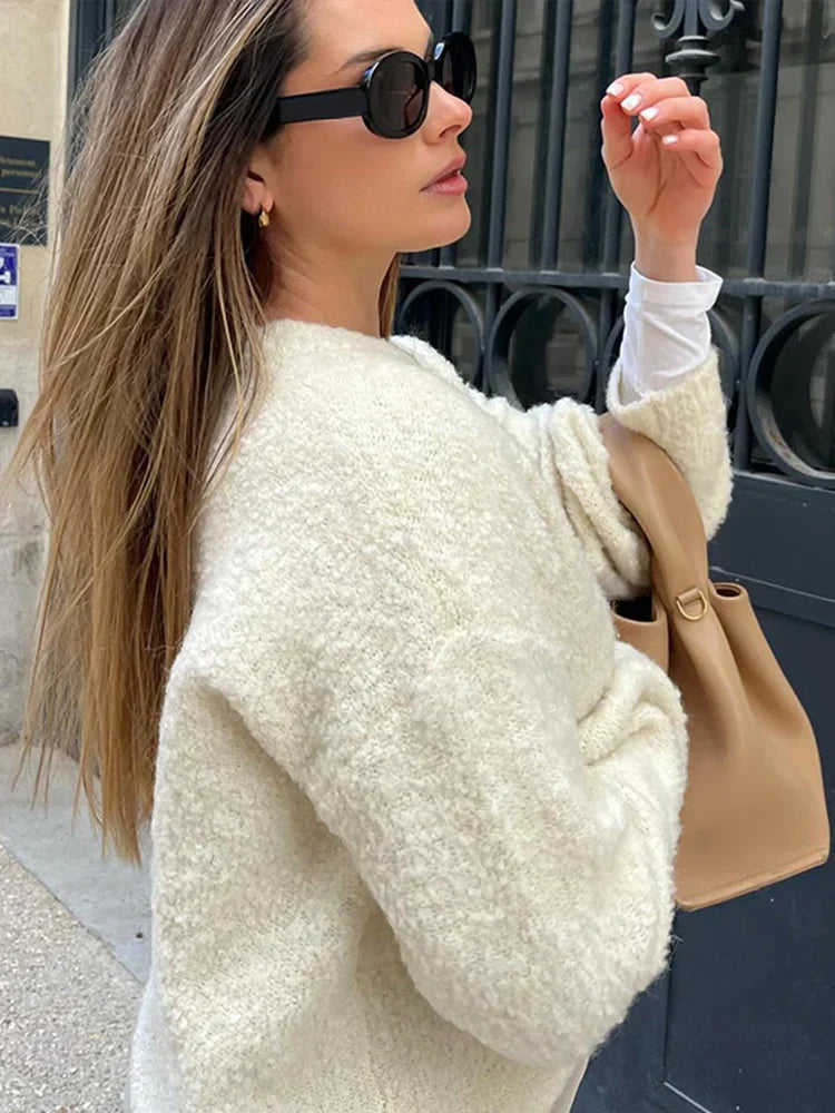 Jacinta – Cárdigan Vintage Clásico