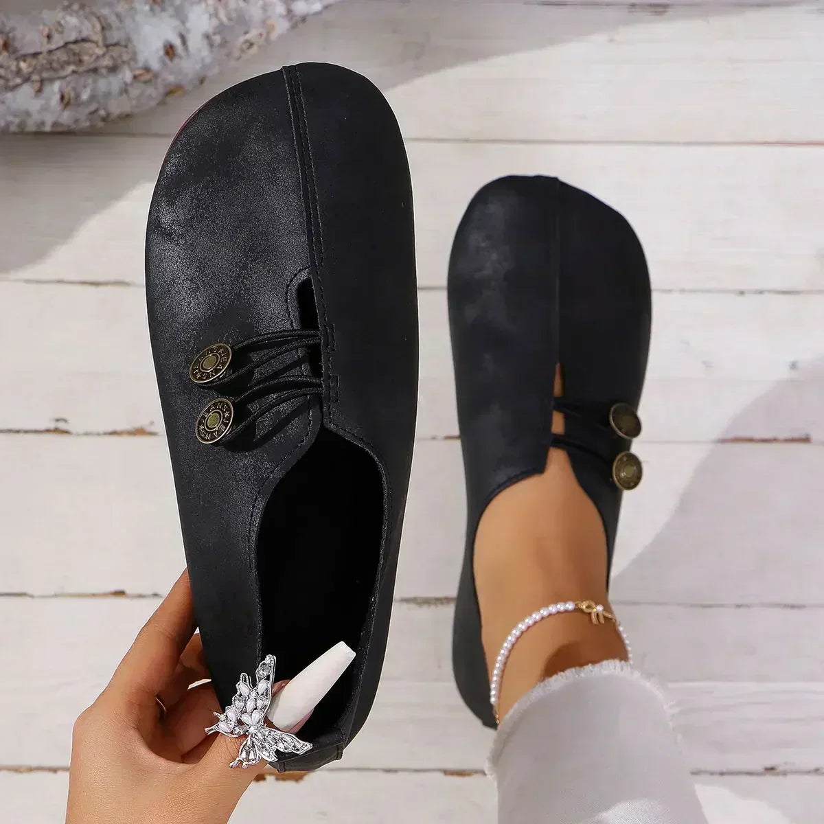Jaimy | Mocasines de Gamuza Suave para Mujer™