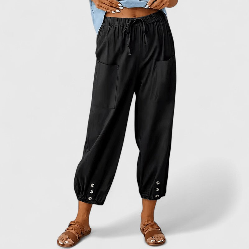 Jolie | Pantalon élégant à jambes larges