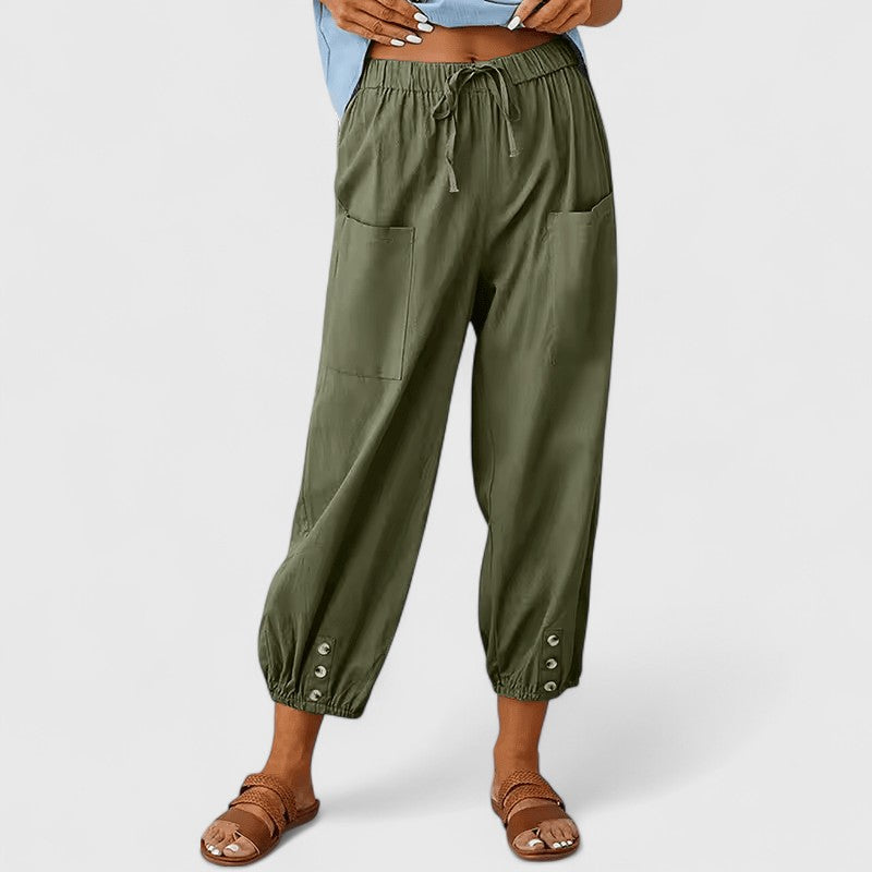 Jolie | Pantalon élégant à jambes larges