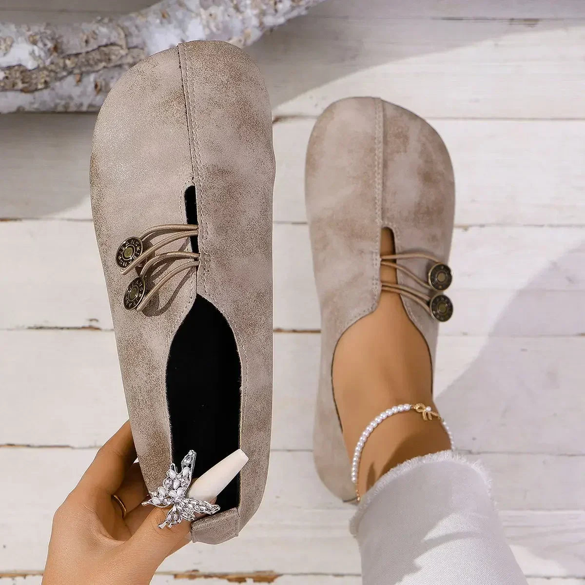 Jaimy | Mocasines de Gamuza Suave para Mujer™