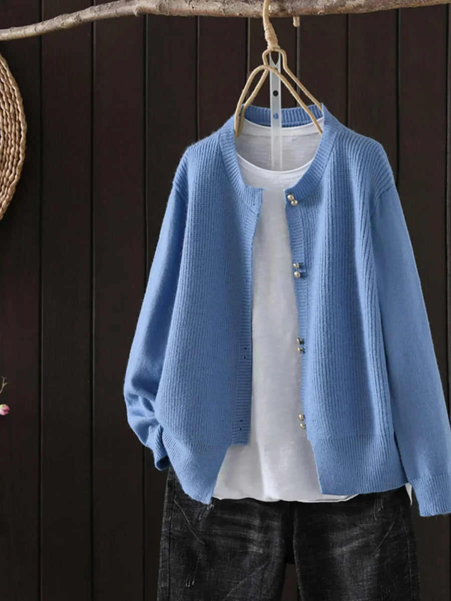 ELARA | CARDIGAN À BOUTONS NACRÉS