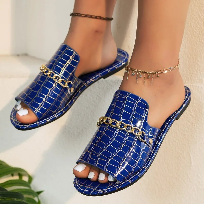 Mira | Tongs compensées de plage Luxe™