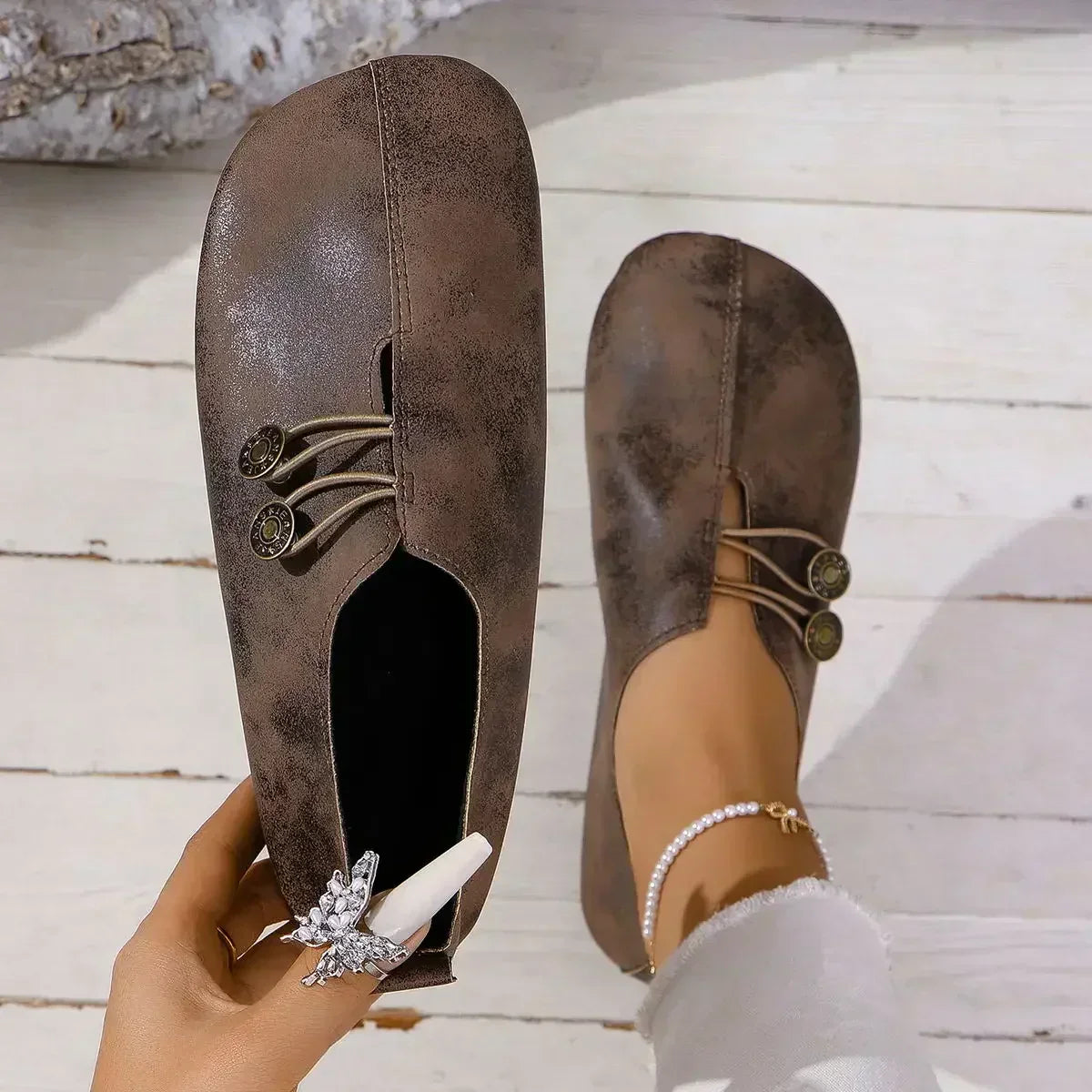 Jaimy | Mocasines de Gamuza Suave para Mujer™