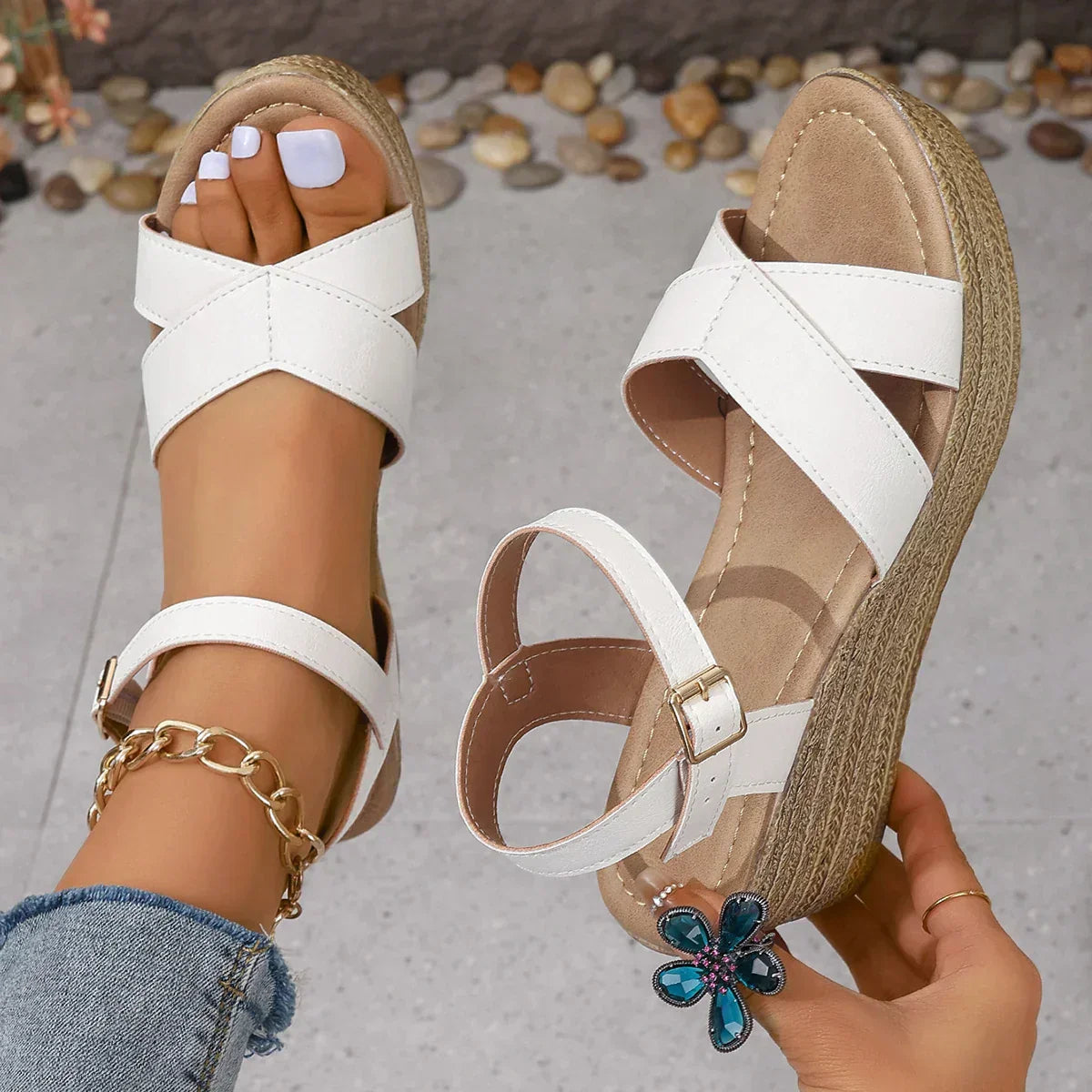 Daphnie™ - Sandalias Elegantes de Cuña