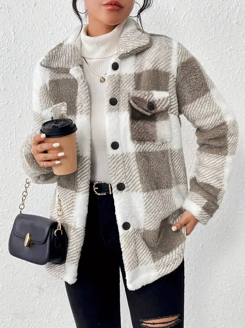 Martin | Chaqueta de forro polar a cuadros con estilo