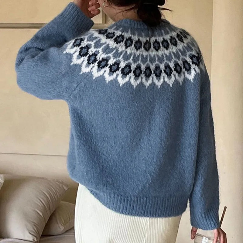 Braila | Pull en maille jacquard élégant
