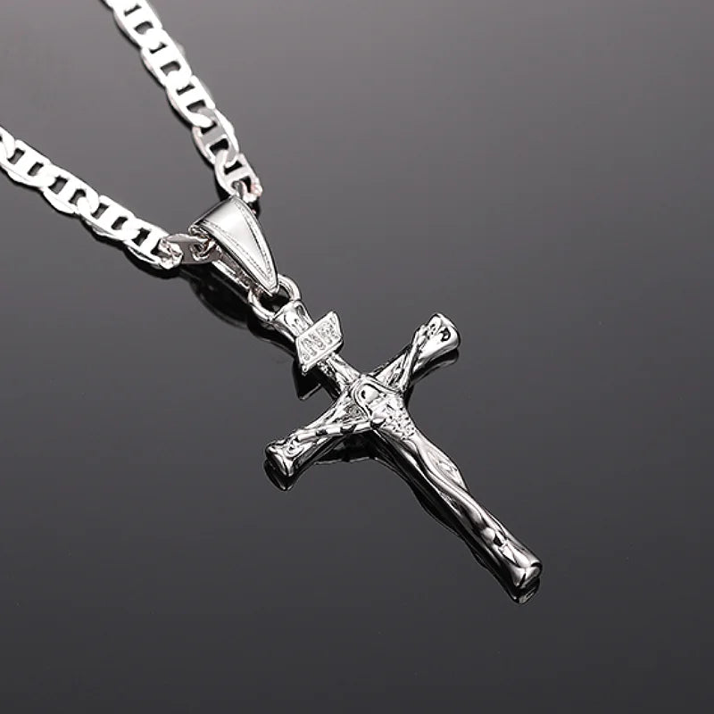Bayford - Gleaming Cross Pendant Necklace