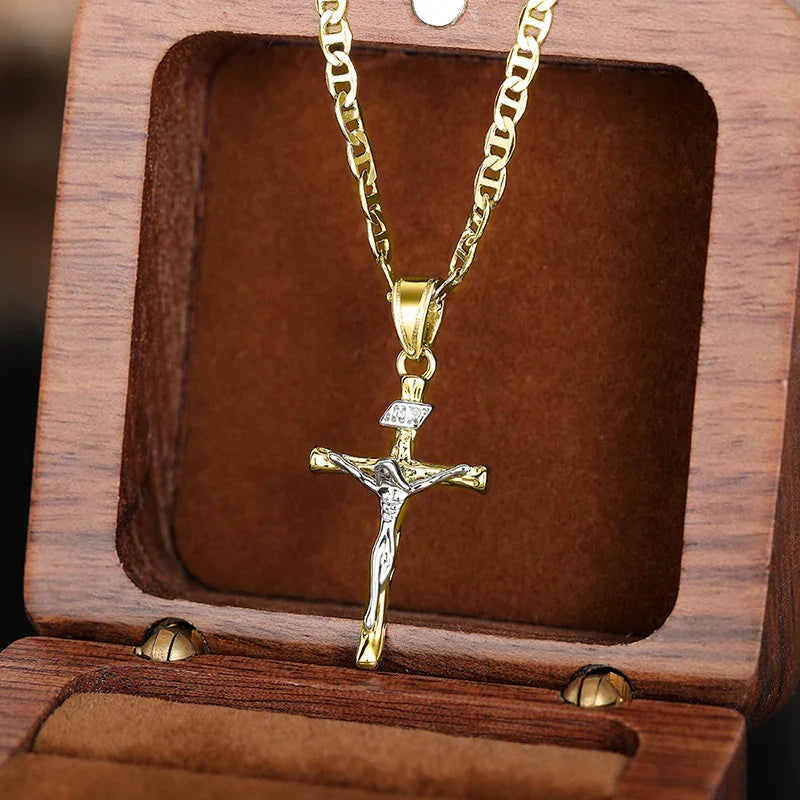 Bayford - Gleaming Cross Pendant Necklace