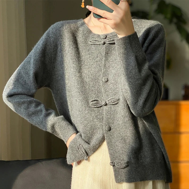 Béatrice | Cardigan à nœud