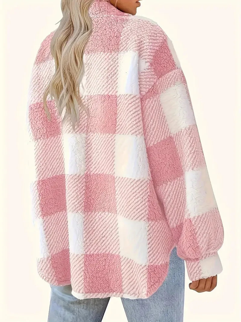 Martin | Chaqueta de forro polar a cuadros con estilo