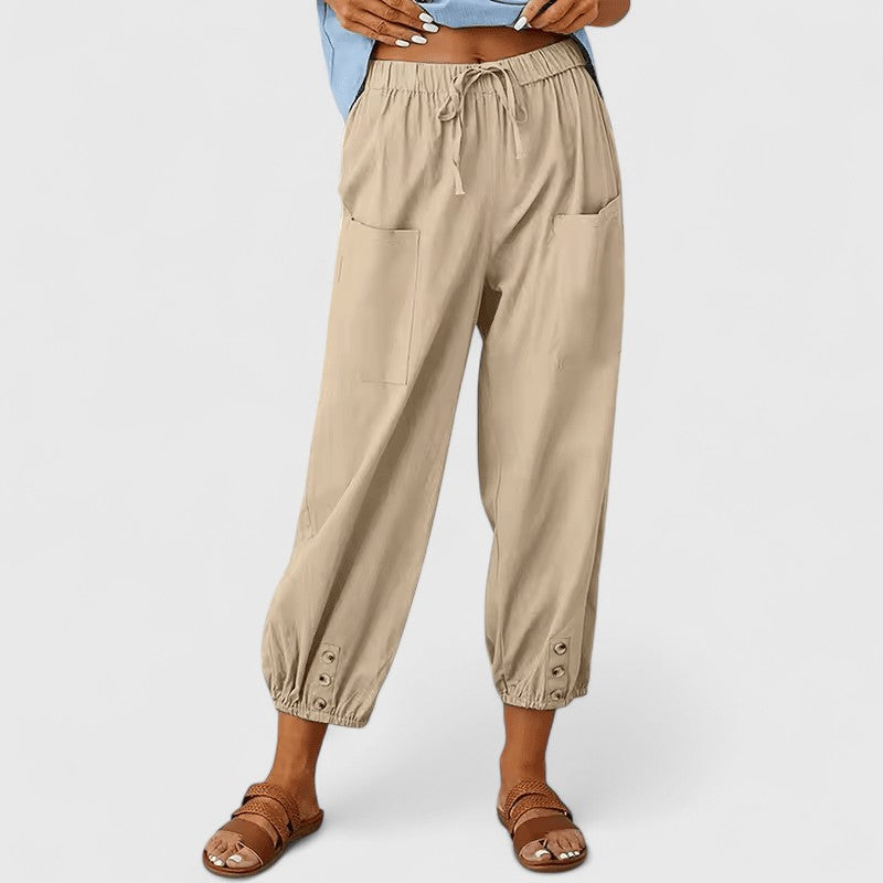 Jolie | Pantalon élégant à jambes larges