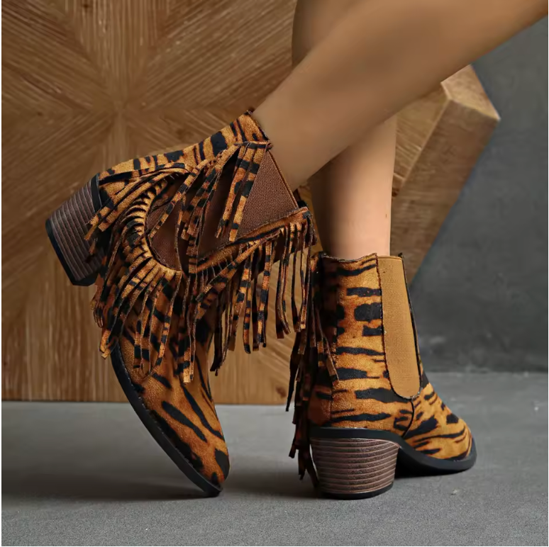 Claire® | Bottines de luxe à franges