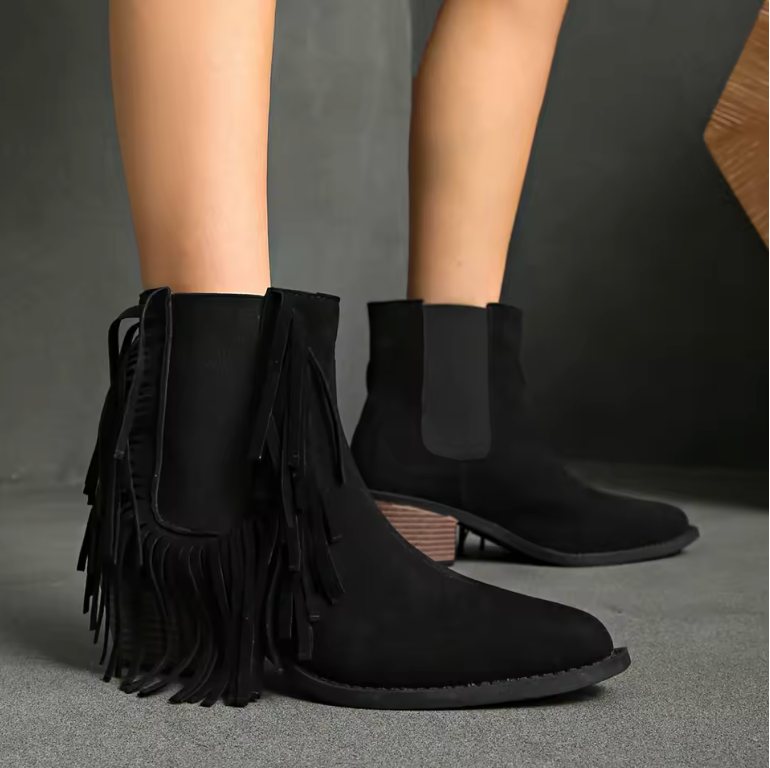 Claire® | Bottines de luxe à franges