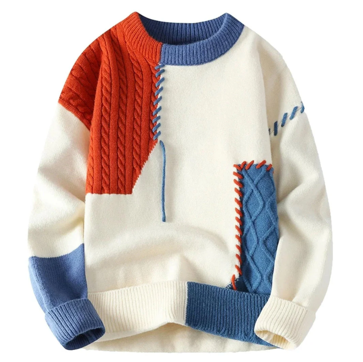 Grant – Suéter patchwork Aspen