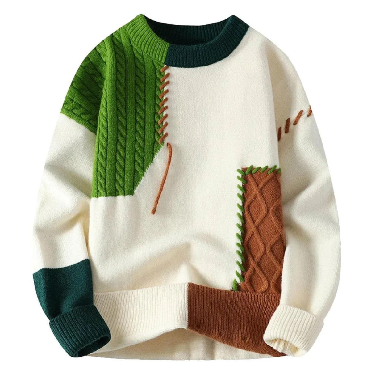 Grant – Suéter patchwork Aspen