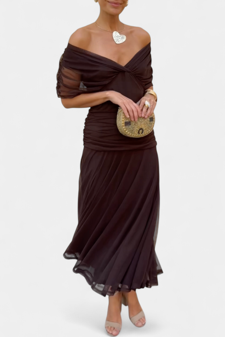 Florendra | Longue robe florale à col en V