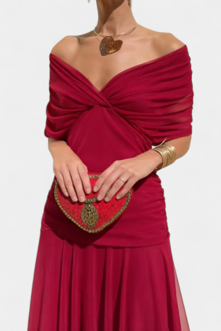 Florendra | Longue robe florale à col en V