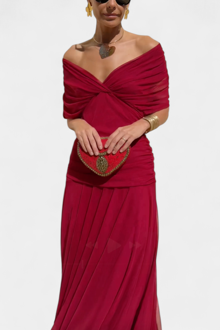 Florendra | Longue robe florale à col en V