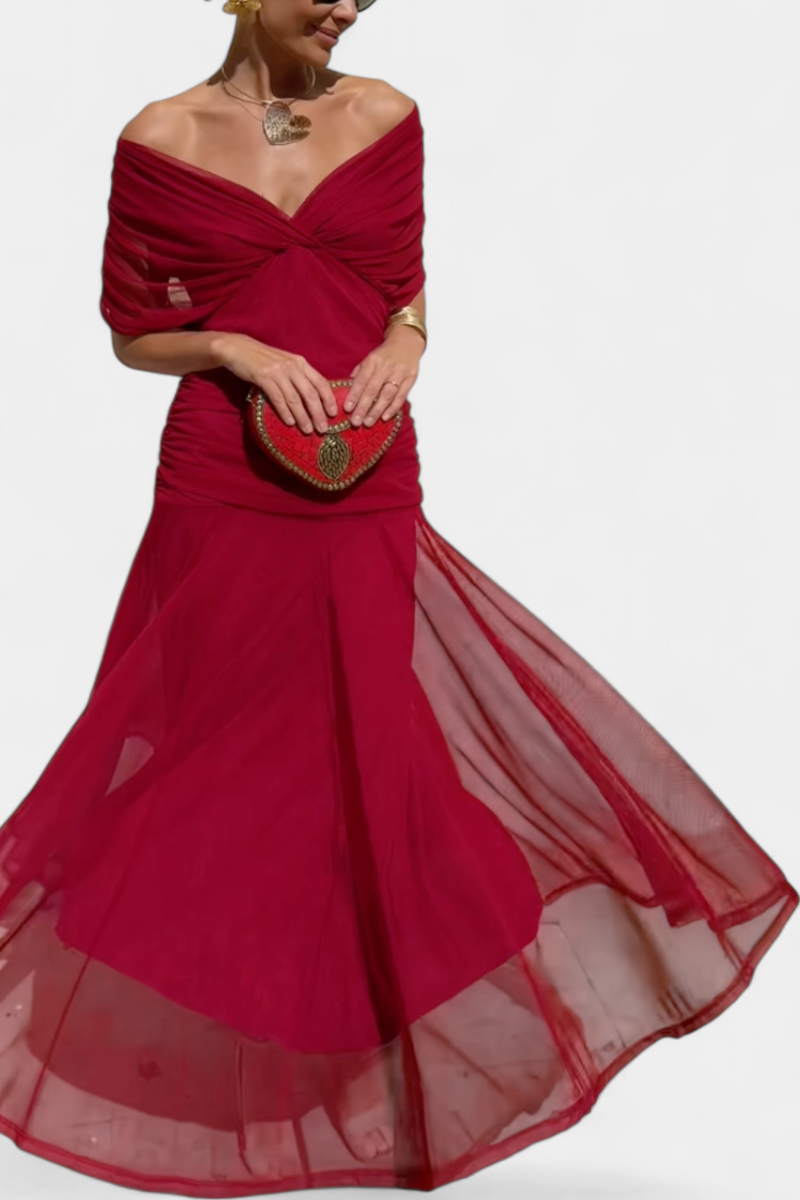 Florendra | Longue robe florale à col en V