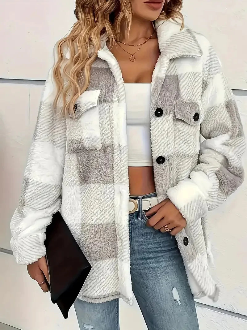 Martin | Chaqueta de forro polar a cuadros con estilo