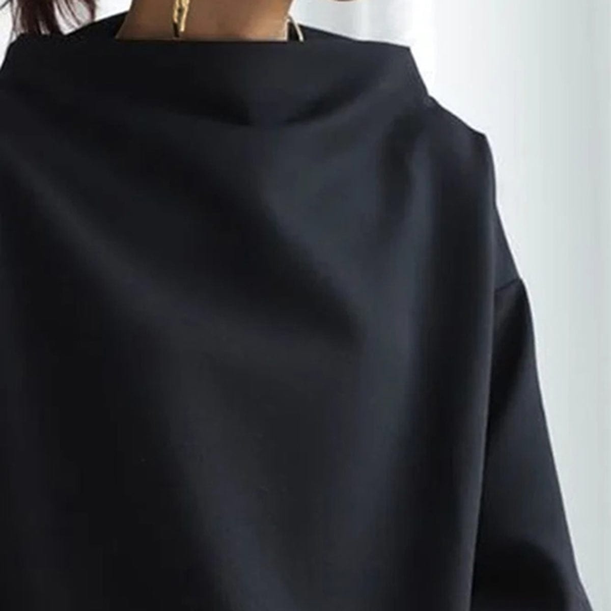 Elly | Top décontracté à col montant