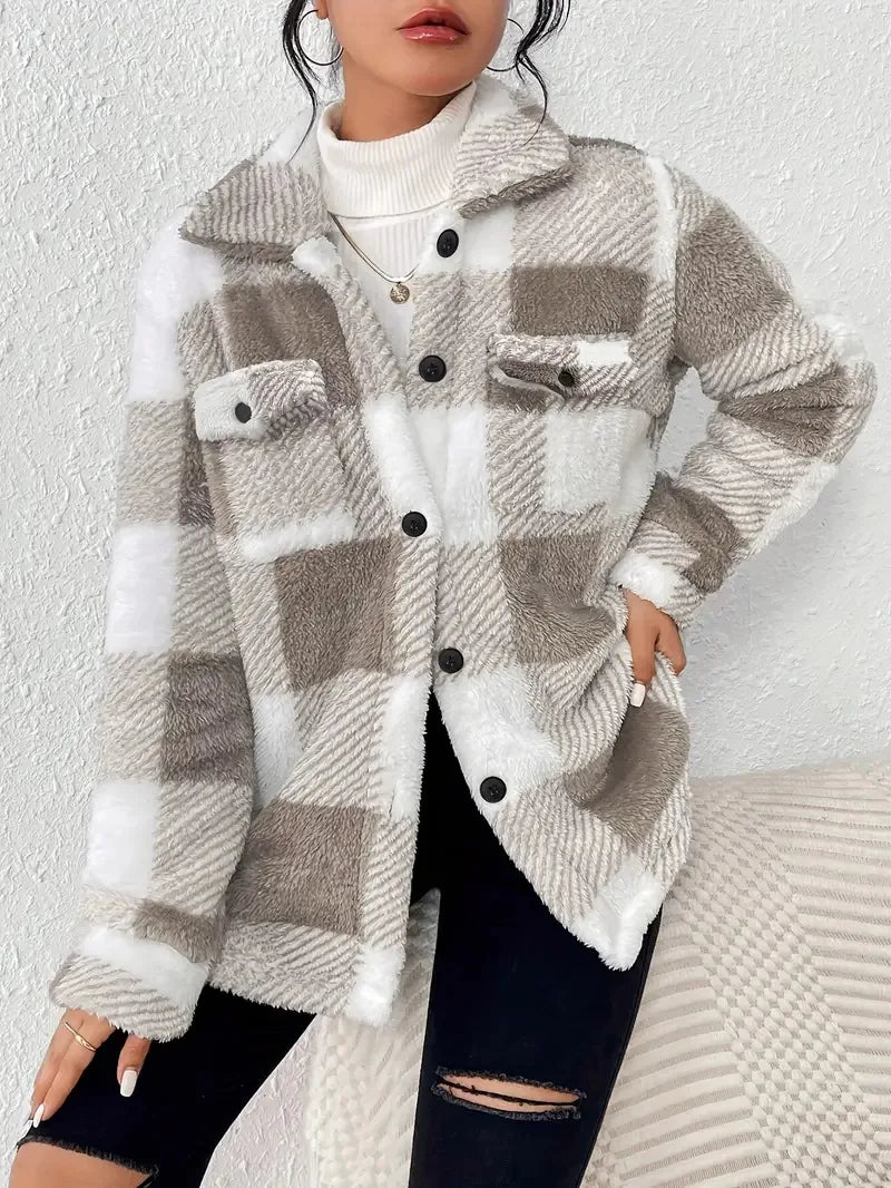 Martin | Chaqueta de forro polar a cuadros con estilo