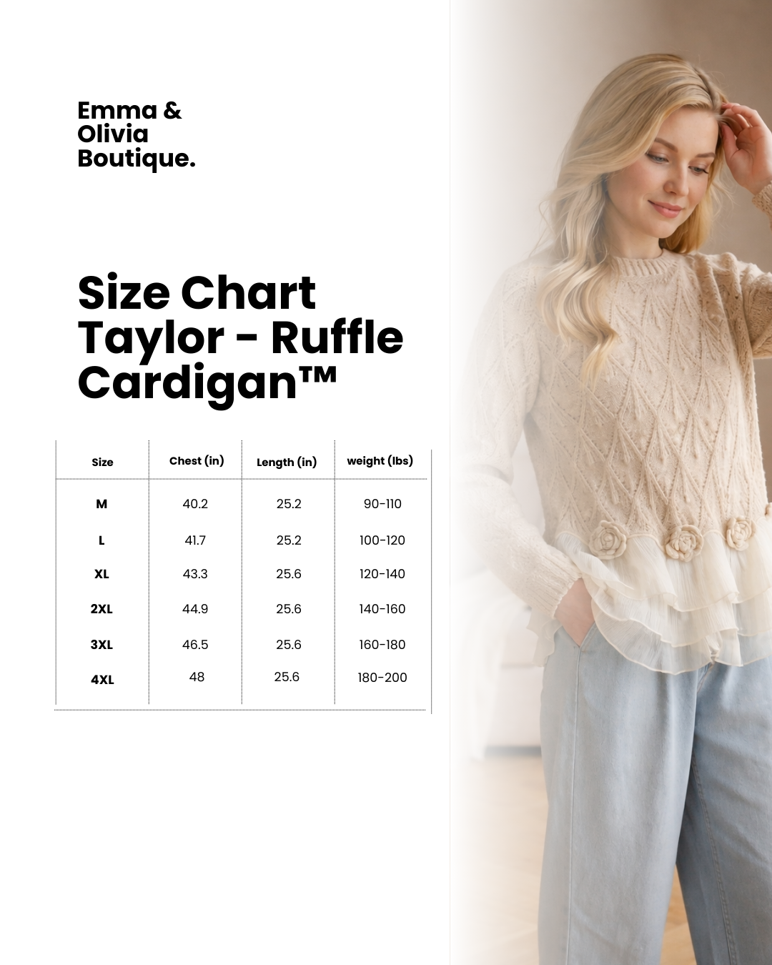 Taylor - Ruffle Cardigan™