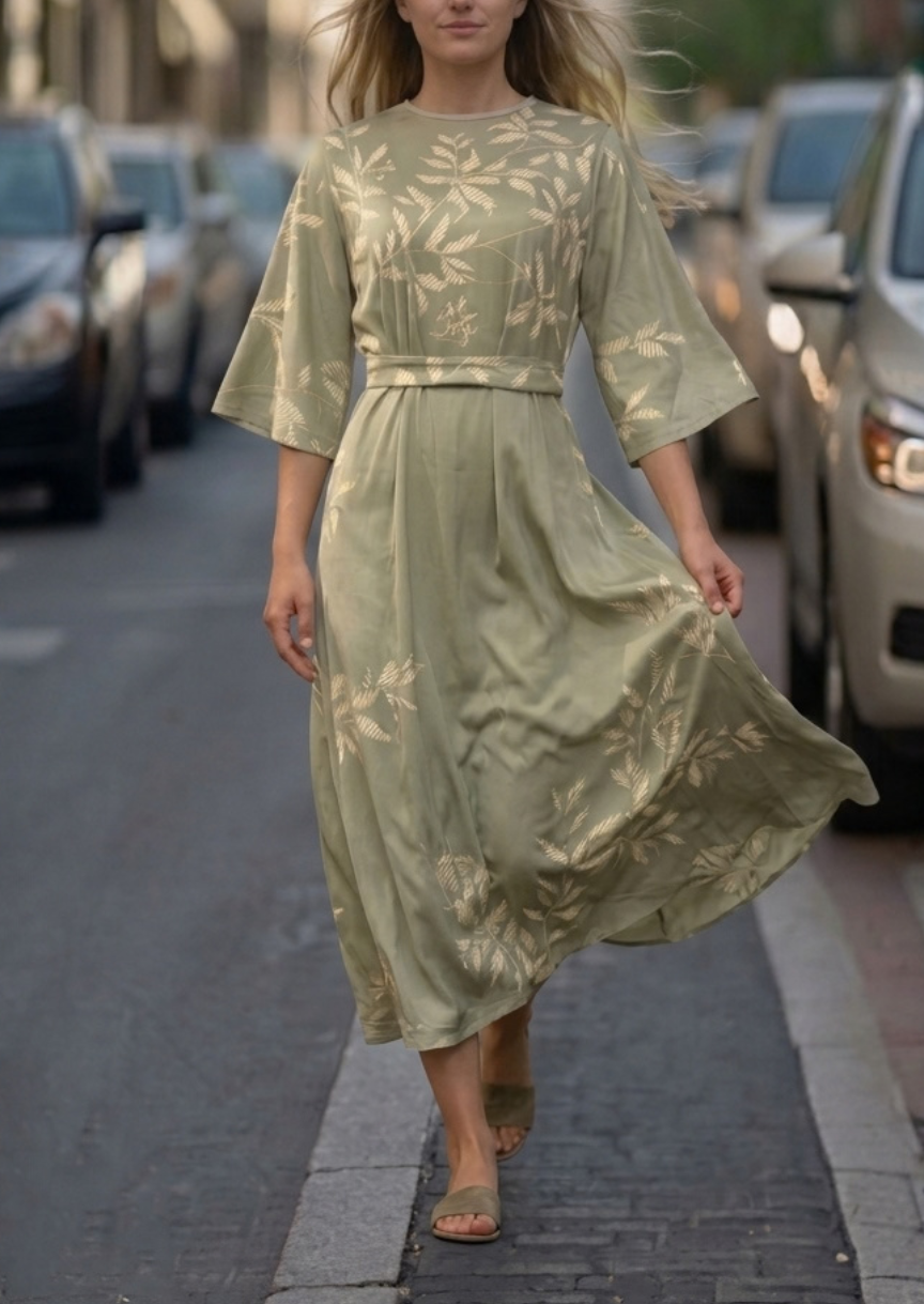 Moxlan | Elegant Floral Dress