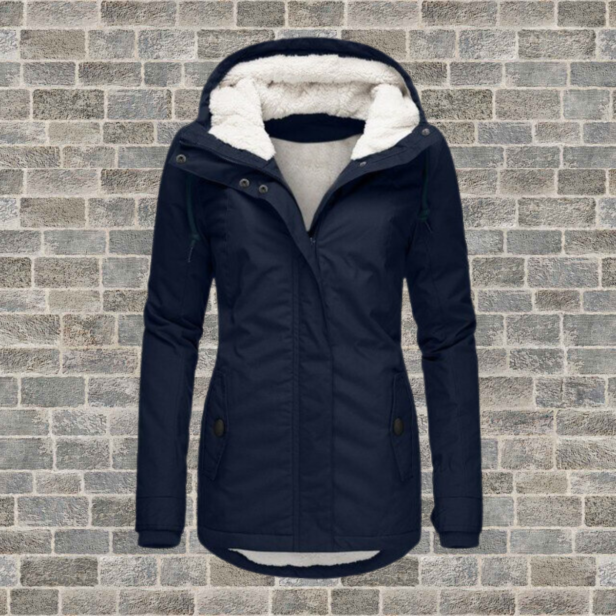 Jenna - Manteau à capuche douillet en sherpa