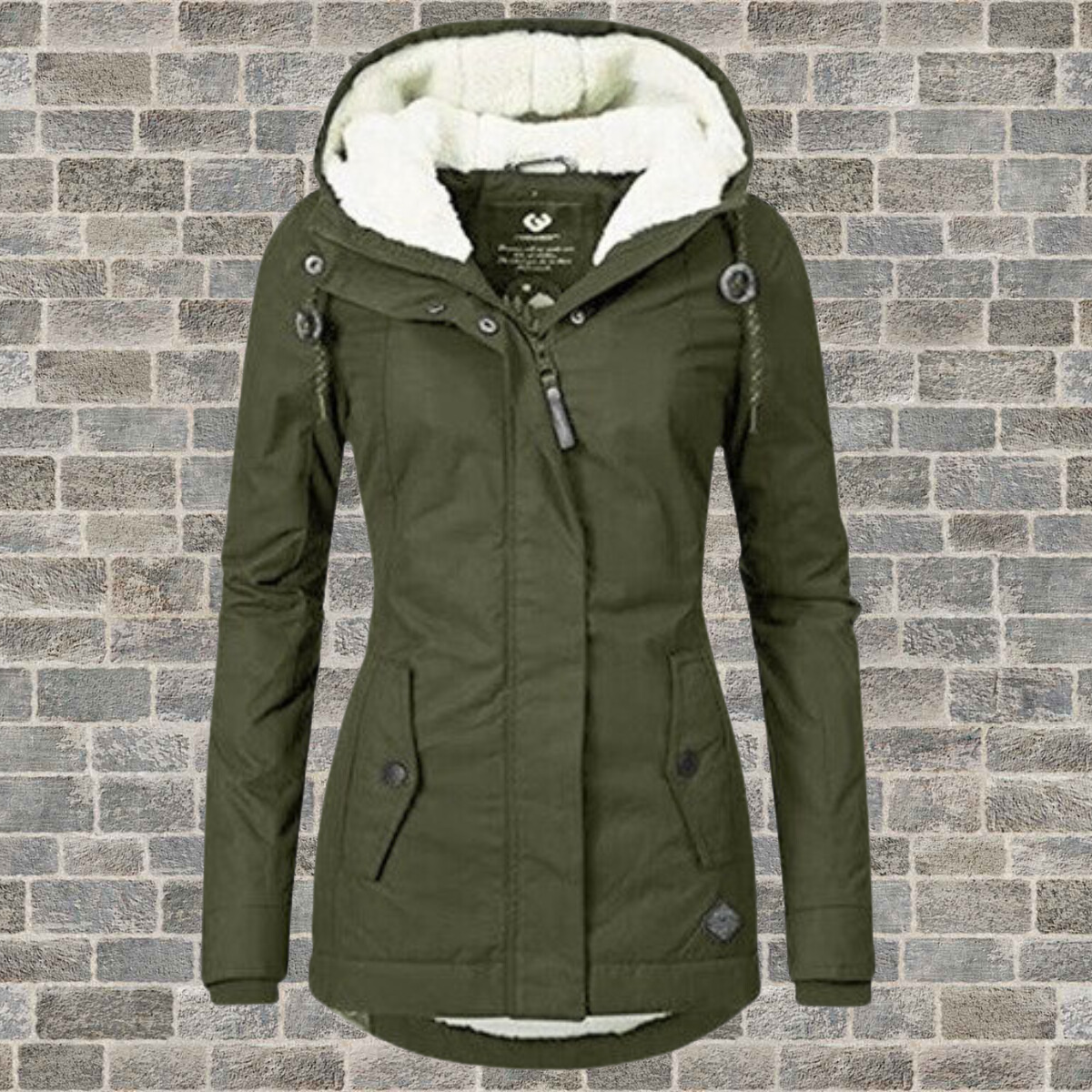 Jenna - Manteau à capuche douillet en sherpa