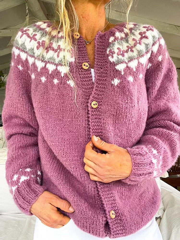 Maya | Cardigan Vintage en Laine Islandaise