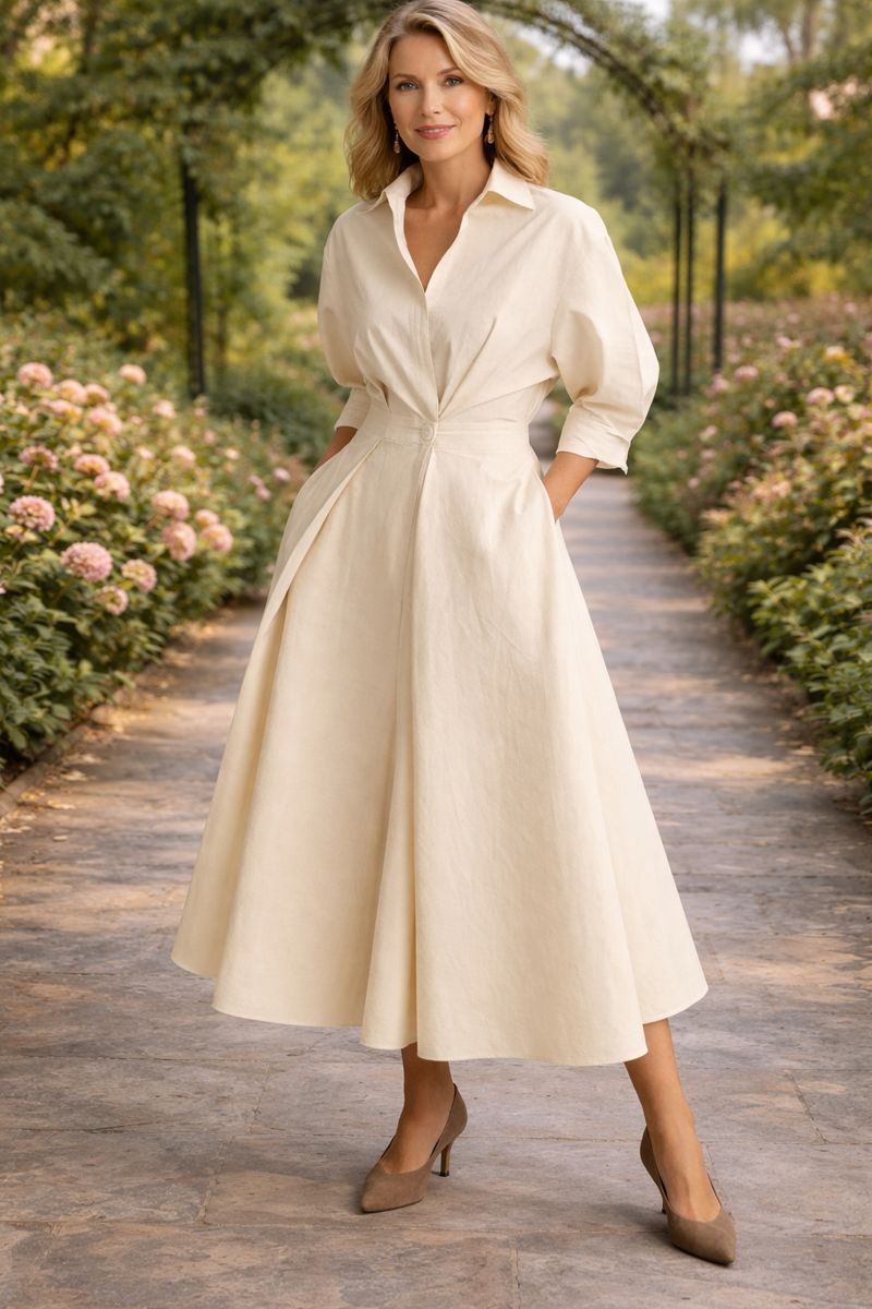 Monroe | Wrap-Front Flowing Maxi Dress