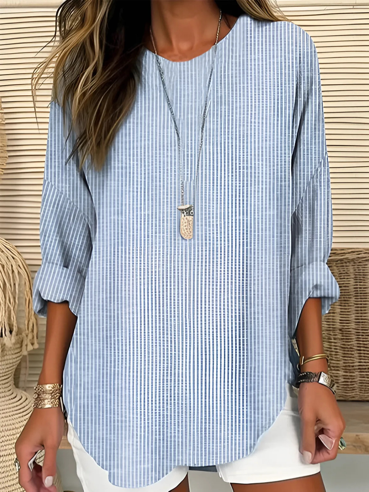 Alice – Blouse décontractée rayée