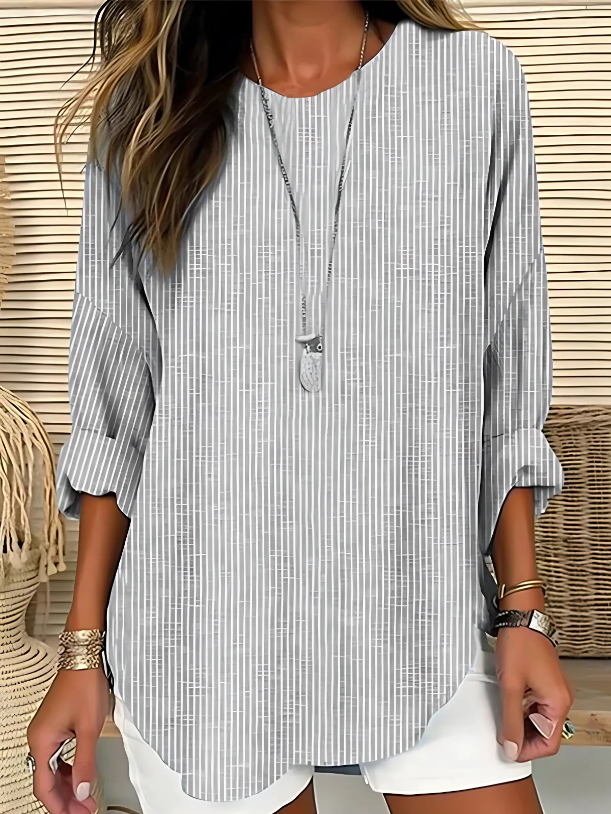 Alice – Blouse décontractée rayée