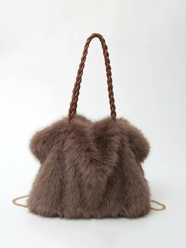 Bethany | Sac bandoulière en velours peluche