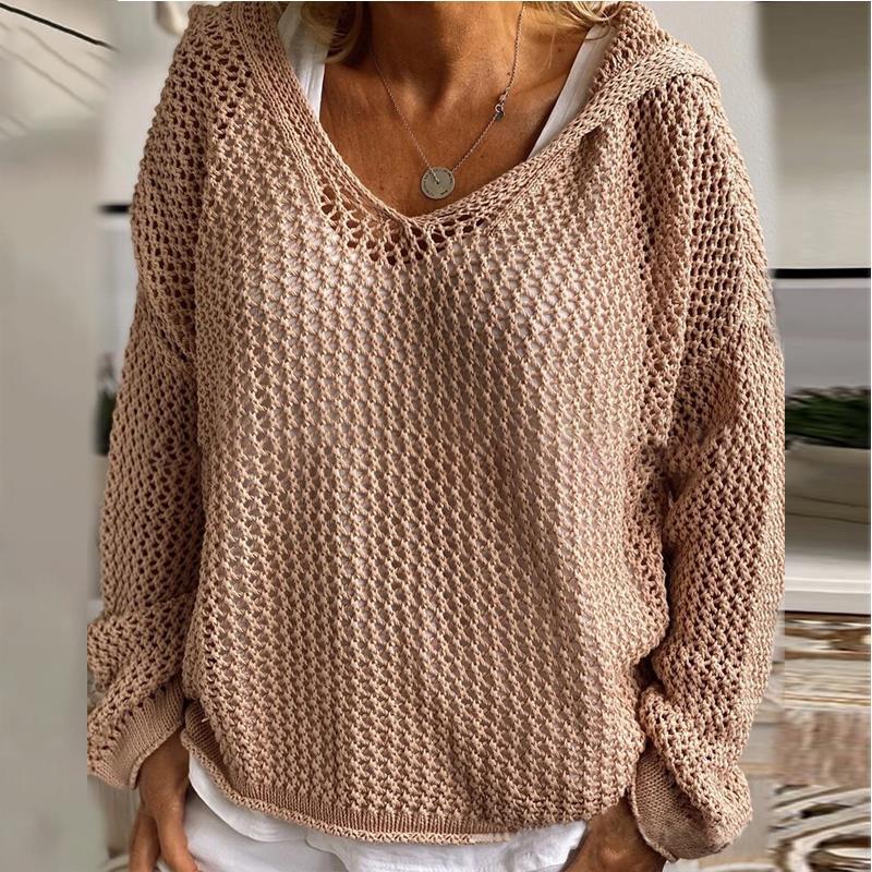 Delia – Loose-Fit Open Knit Sweater