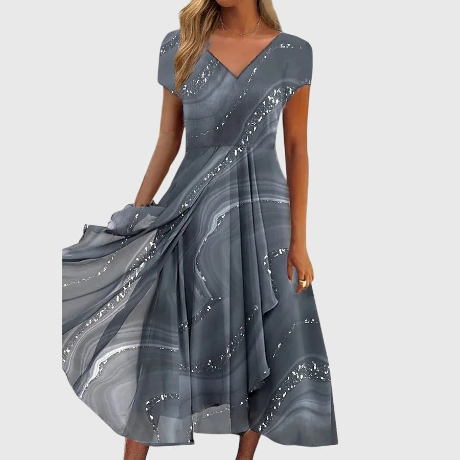 Aubrielle™ | Splývavé midi šaty