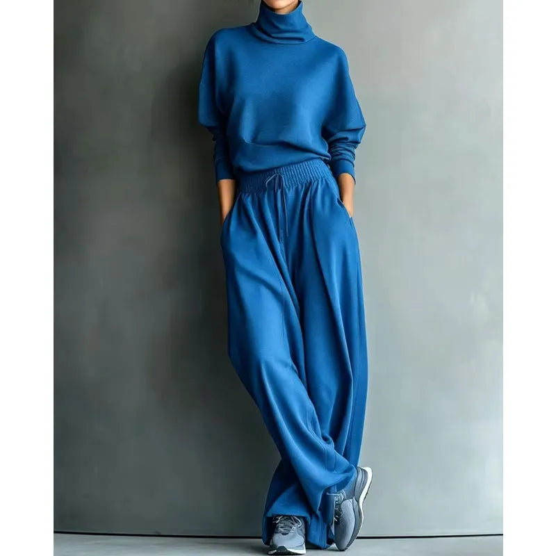 Orianna - Soft-Touch Turtleneck Two-Piece Set
